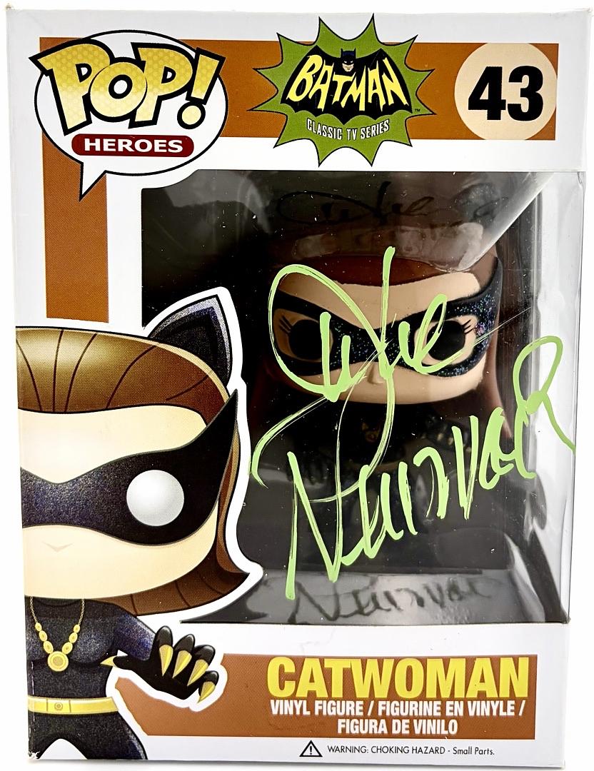 Julie Newmar Signed Funko Pop #43 Catwoman (Batman) - JSA COA
